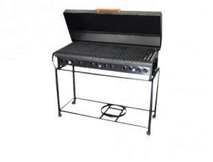 Parrilla a gas 120cm Con Tapa, Faldon o Carro