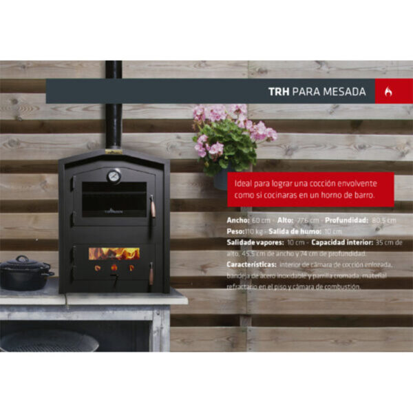 Horno Tromen TRH a Leña de mesada - Imagen 2