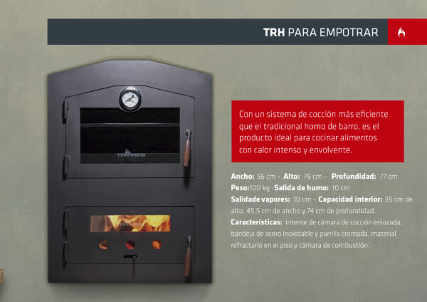 Horno Tromen a Leña TRH de empotrar - Imagen 6