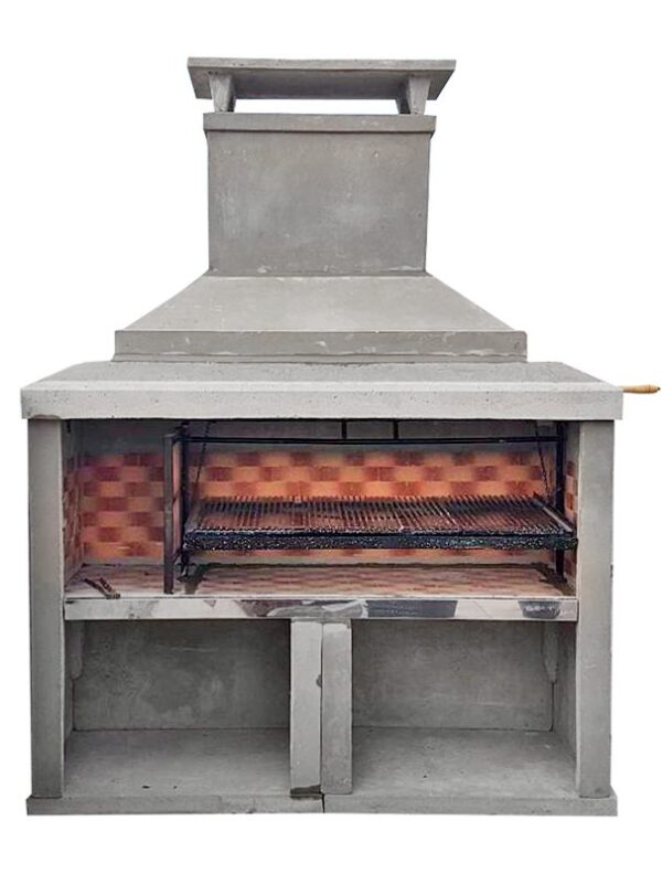 Parrilla Premoldeada 2,05mts Frente Recto o Punta Flecha