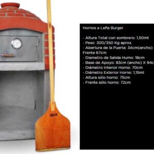 Horno pre moldeado con ladrillos a la vista