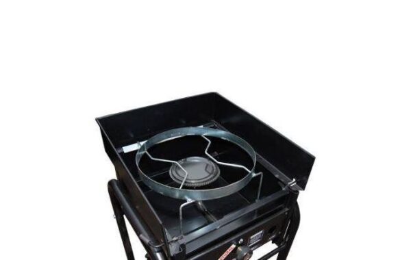Parrilla a gas 40cm Con  Tapa, Faldon o Carro Porta Garrafa - Imagen 4
