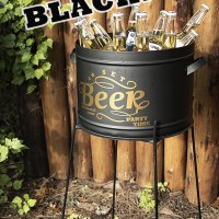 Tonel cervecero negro/rojo/galvanizado o blanco