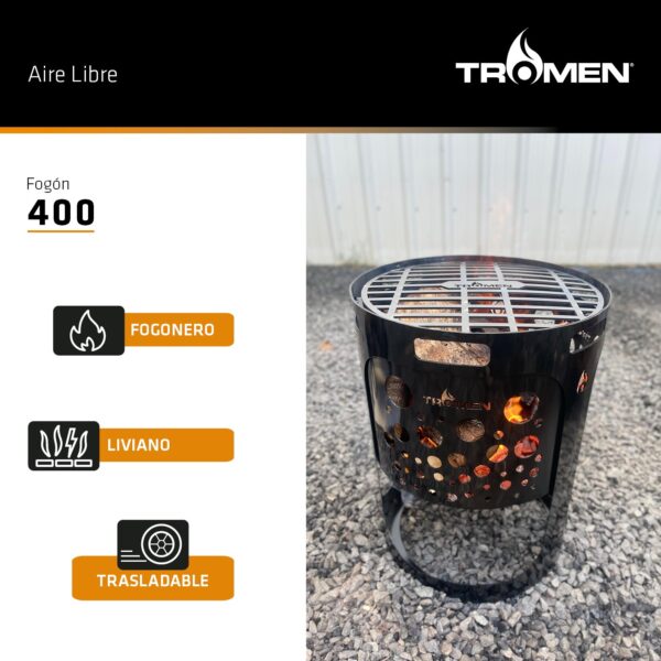 Fogonero Tromen 400 redondo - Imagen 6